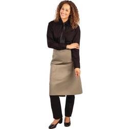 Regular Bistro Olive Apron White, Green