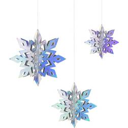 PartyDeco Julepynt Snefnug Iriserende Julestjerne