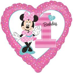 Amscan Folieballon Minnie 1st Birthday