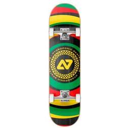 Hydroponic Circular Komplet Skateboard (Rasta) Sort/Grøn/Gul 8.125"