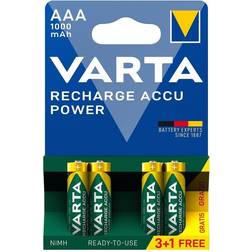 Varta 5703301494 3 1 delar Laddningsbart batteri ACCU AAA Ni-MH/1000mAh/1,2V