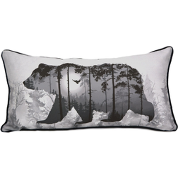 Donna Sharp Timber Bedding Bear Complete Decoration Pillows White, Black