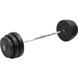 vidaXL Mancuerna Curl Con Discos 90 Kg