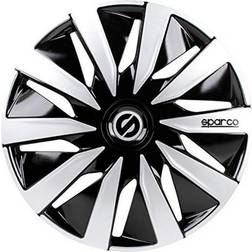 Sparco Hubcap Lazio Black Silver 14"