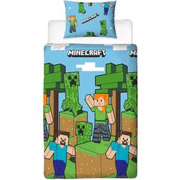 Minecraft Epic Design Reversible 2 Sided Bedding Duvet Cover Set 135x200cm