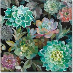 Trademark Fine Art Floral Succulents v2 Crop Poster