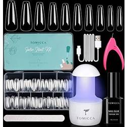 Tomicca Nail Tips & Glue Gel Kit 6-pack