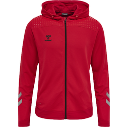 Hummel Lead Zip Poly Hoodie - True Red