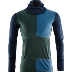 Aclima Herre WarmWool Hood Sweater W/zip (BLUE (NAVYBLAZER/GREENG/COASTALFJORD) (XL)