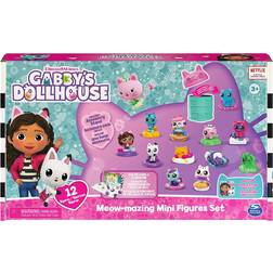 Spin Master Gabby's Dollhouse, Meow Mazing Mini Figures 12-Pack
