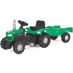 Buddy toys Pedaltraktor med vogn sort/grøn
