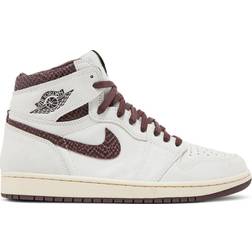 Nike Air Jordan 1 x A Ma Maniére M - Sail/Burgundy Crush