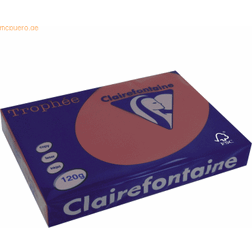 Clairefontaine Pollen Dubbelkort 160x160- 25-pack Rödbrun