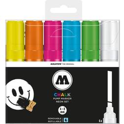 Molotow Chalk Marker 4-8 mm Neon 6 Set