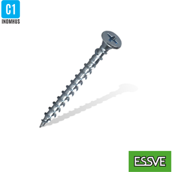 Essve 533137 Hårdgipsskruv Ø3,9 blankförzinkad 3,9 1000-pack 1000st
