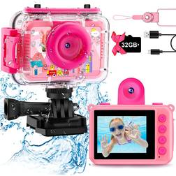 GKTZ Waterproof Kids Camera