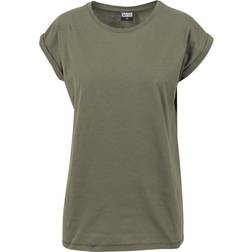 Urban Classics Ladies Extended Shoulder Tee - Olive