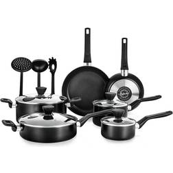 NutriChef Stylish Cookware Set with lid 13 Parts