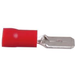 Seatec Fladstik han rød 6,4x0.8mm 10stk