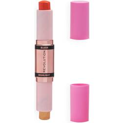 Makeup Revolution Revolution Blush & Highlight Stick Coral Dew