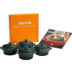 Le Creuset of 4 Mini Round with lid