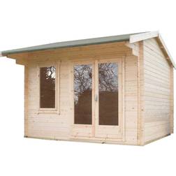 Shire Marlborough 10 ft x 12 ft Log Cabin (Building Area )