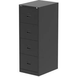 Bisley Qube 4 Drawer Filing Cabinet Black