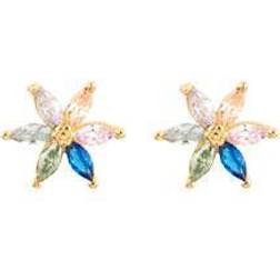House of Vincent Aura Iridescence Earrings - Gold/Multicolour