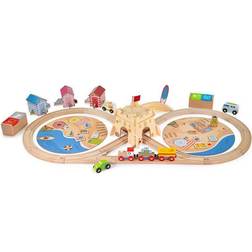 Bigjigs Coastal Clean up Train Set