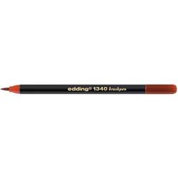 Edding 1340 Artist Brush Felt Fibre Tip Pen Brush Style Tip Red Ink Single