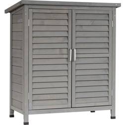 OutSunny Garden Storage Shed Solid Fir Wood Garage