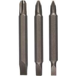 Bosch 3-delars dubbelklingsats för Phillips-skruvar och längsslitsskruvar (PH, S) S0,6x4,5-PH1, S0,8x5,5-PH2, S1,2x6,5-PH3, 60 mm Leverantör, 5-6 vardagar leveranstid