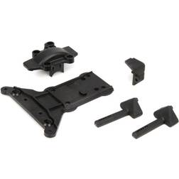 ECX ECX Gear Cover/Kick Plate/Battery Mnts: 1:10 4wd All, ECX