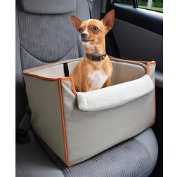 Precious Tails Pet Car Seats KHAKI Khaki & Orange Collapsible Booster Seat