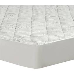 Charcoal Effects Odor Control & Cooling Fitted Mattress Cover White