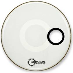 Aquarian Regulator 20-inch Small Port Hole Bass Drum Head White RSM20WH