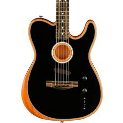 Fender Acoustasonic Telecaster Ebony Fingerboard Black