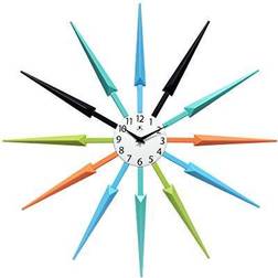 Infinity Instruments Mid Century Modern Wall Clock