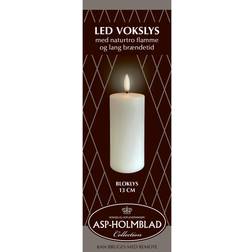 Asp-Holmblad Bloklys White LED-ljus 13cm
