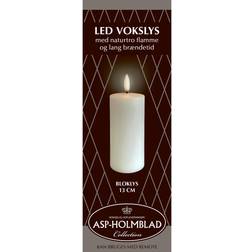 Asp-Holmblad Bloklys White LED-lys 13cm