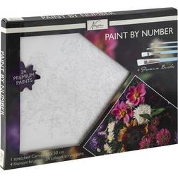 Mal efter tal (Paint by numbers) Blomsterbuket