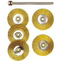 Proxxon Wire Wheel Brush Brass 22mm (Pkt 5)