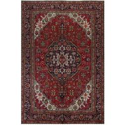 Arkiio Handknuten Original Persisk Vintagematta Tabriz 199x295 Röd, Blå