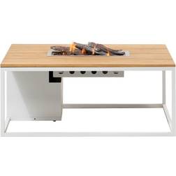 Cosi Fires Vuurhaard Cosiloft 120 White Frame Teak Top