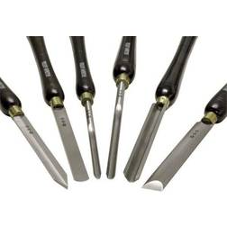 Holzmann Maschinen Coffret de 6 gouges de tournage HSS H6TLG