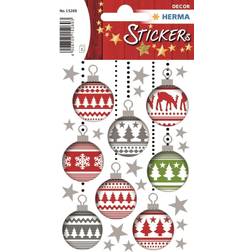 Herma 10 stk. Stickers Decor julekugler (3)