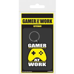 Pyramid International Gamer At Work Rubber Keyring