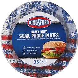 Kingsford Heavy-Duty 10 in. Round Paper Plates (35-Count)