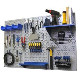 Wall Control Wall Control 30-Piece Steel Pegboard Kit in Gray (16-in W x 32-in H) 30-WRK-400 GBU