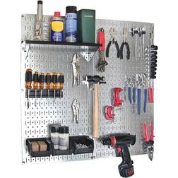 Wall Control Wall Control 30-WGL-200GVB Galvanized Steel Pegboard Tool Organizer, Galv/Black